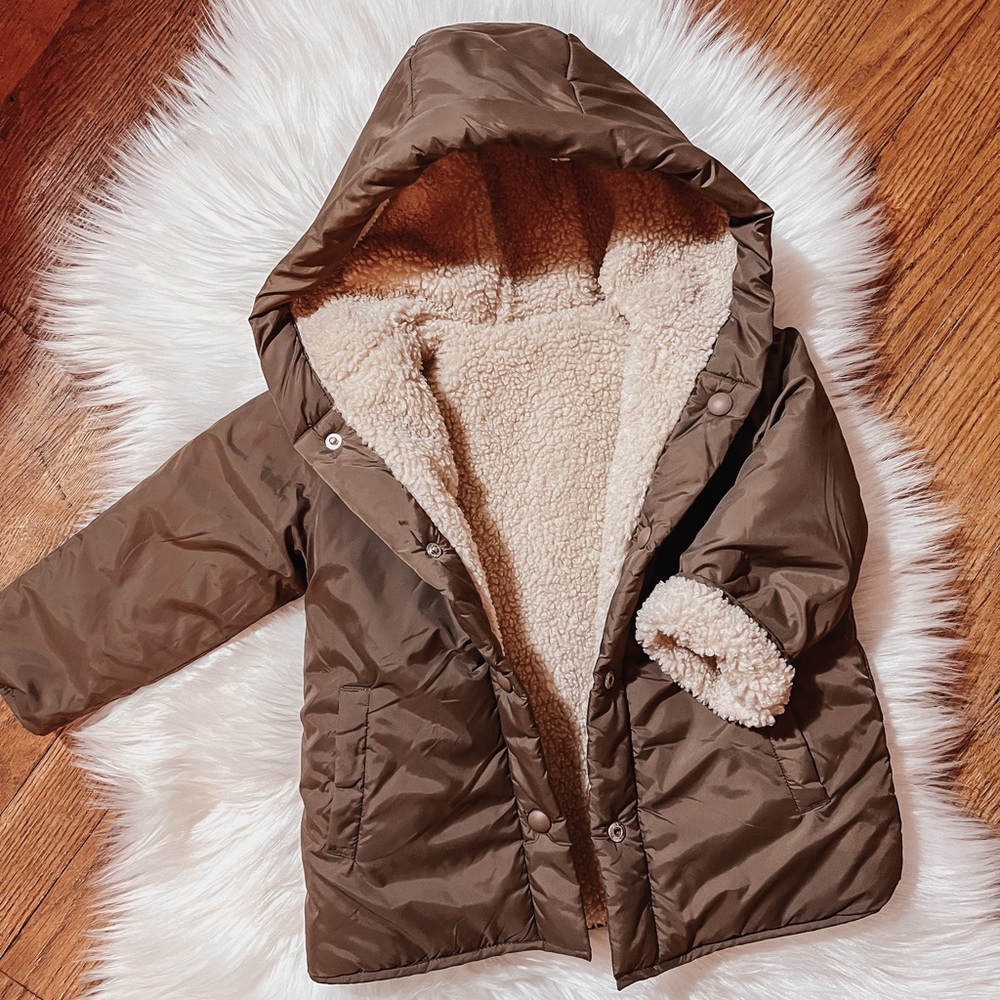 ZARA-Unisex Fleece Lined Jacket